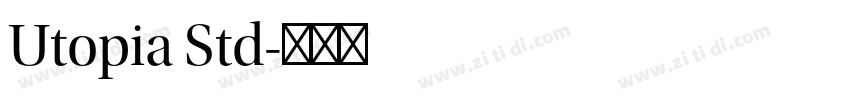 Utopia Std字体转换